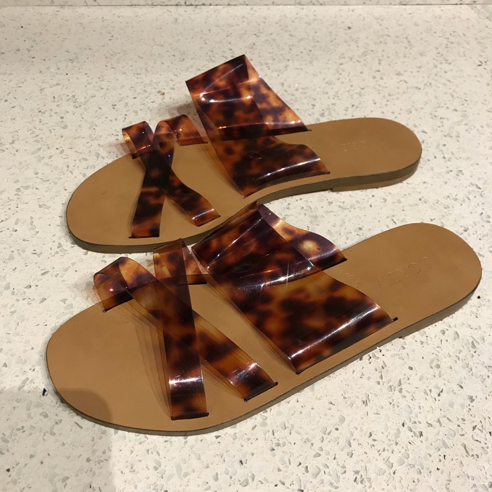 J. crew tortoise shell sandals
